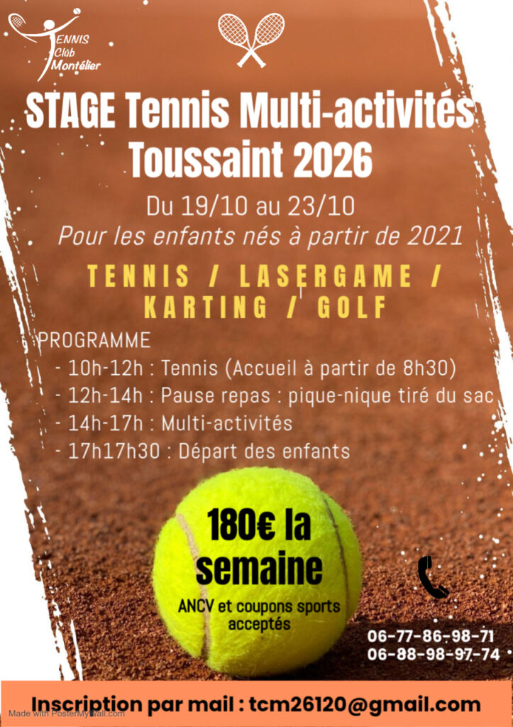 Affiche stage Toussaint 2026